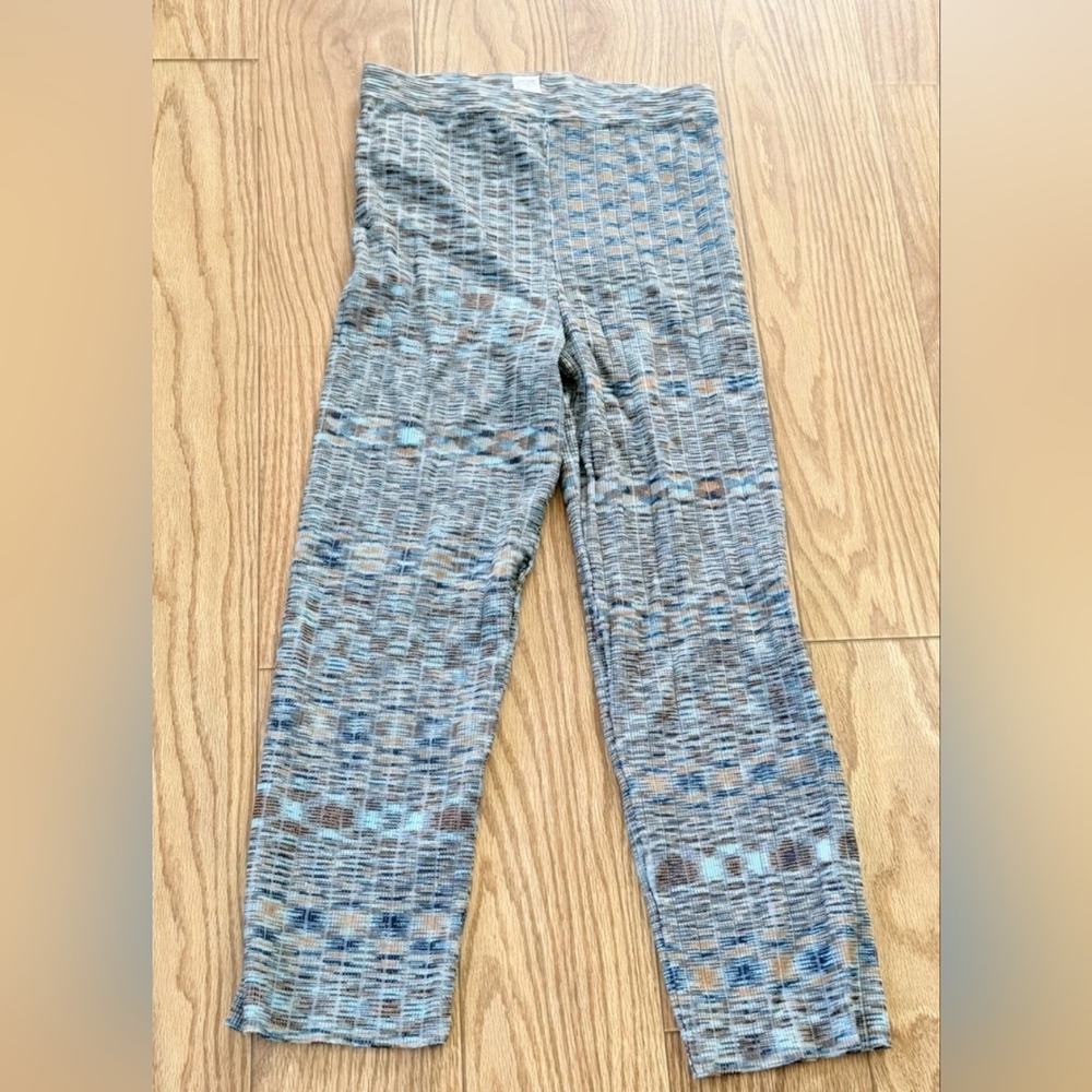 12th Tribe Boho Flare Leg Pants Size M Festival High Waisted Retro Pull On RARE